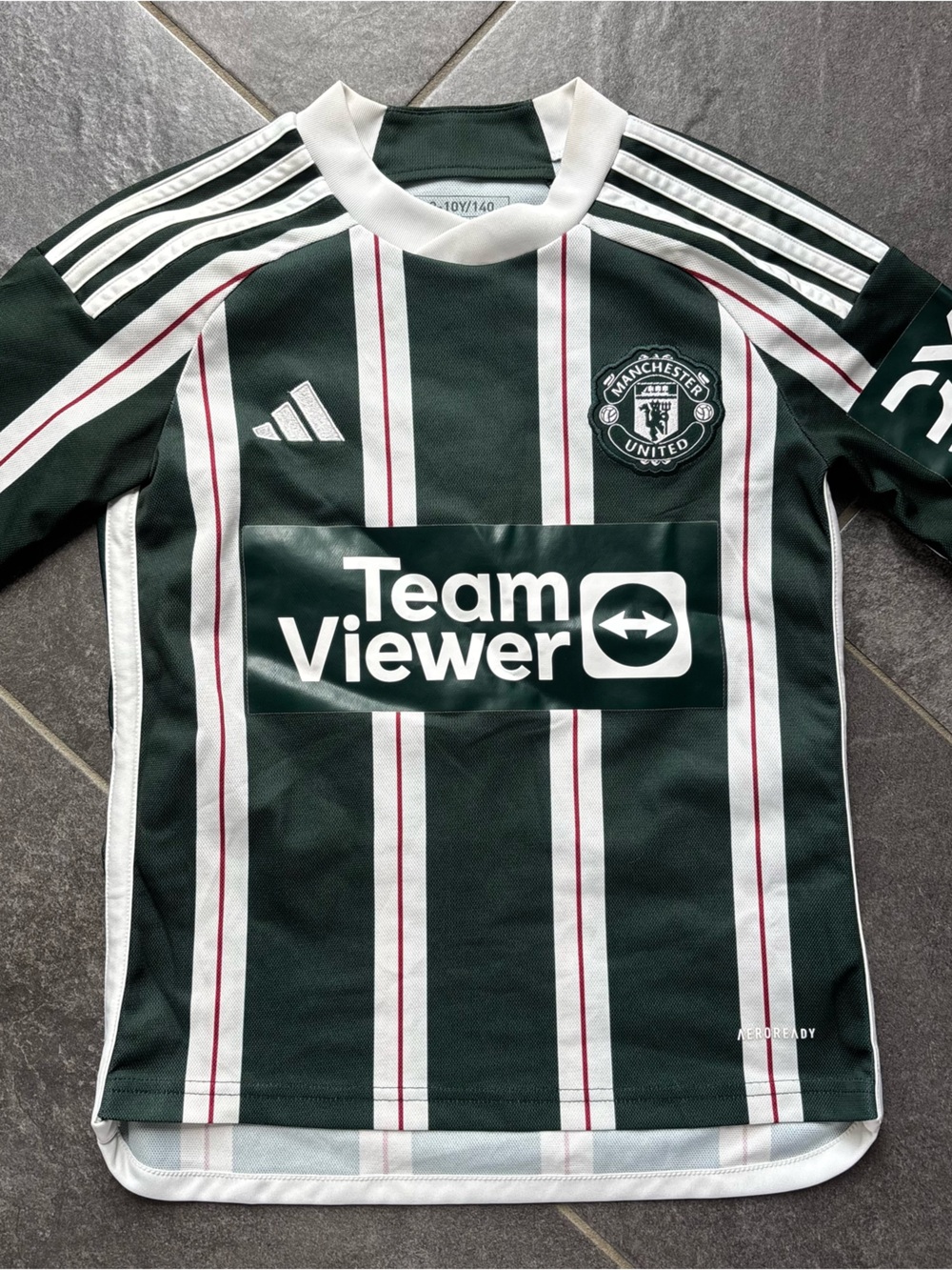 Adidas Manchester United Garnacho 17 Youth Soccer Jersey Sz 9-10y